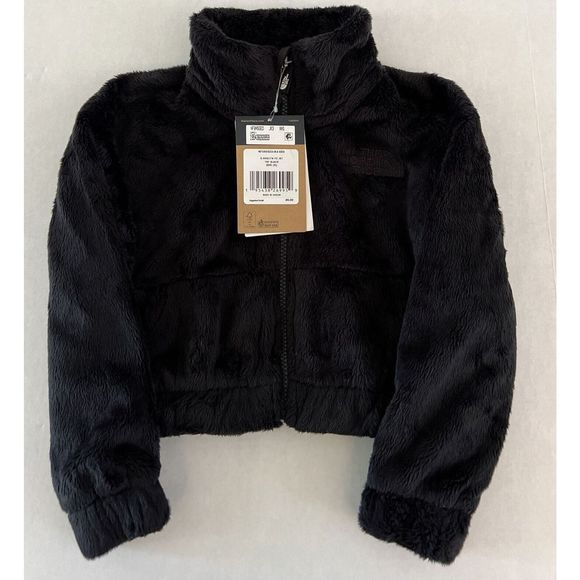 NORTH FACE GIRLS SZ XXS/5 OSOLITA FLEECE FZ JACKET, TNF BLACK NWT - Picture 2 of 9